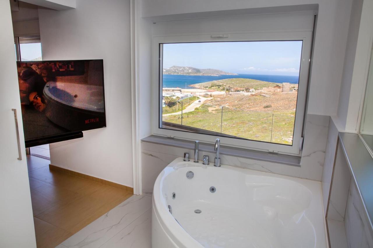 Komfort City Apartment "Elias" Mit Meerblick In Lavrio Exteriér fotografie